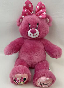 Build A Bear Disney Minnie Mouse Plush 16" Pink Bear