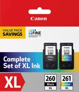 Original Canon PG 260 CL 261 Schwarz Farbe Tintenpatronen 260XL 261XL für TS5320 - Bild 1 von 13