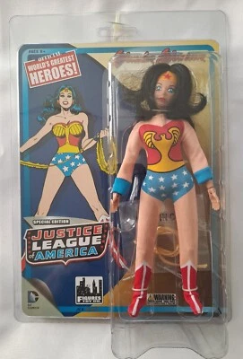 FIGURA DE 8" FIGURA DE MUJER MARAVILLA DE LA LIGA DE LA JUSTICIA MEGO TOY COMPANY FTC Foto 1 de 3