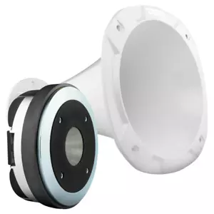 DS18 PRO-D2 3" VC Titanium Compression Driver 8-ohm + XL White Aluminum Horn - Picture 1 of 8