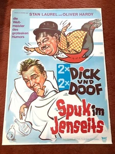 Dick und Doof - Spuk im Jenseits Kinoplakat Poster A1 Stan Laurel, Oliver Hardy - Bild 1 von 1