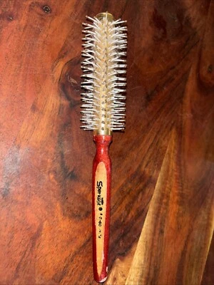 Vintage Spornette Round Brush G-60 Hair Brush Wood Handle Pre-Owned - Image 1 of 4