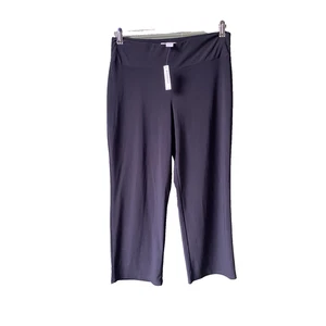 White House Black Market Crop Pants Womens Small NEW Black Pull On Soft Stretch - Picture 1 of 9