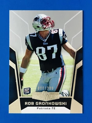 2010 Topps Unrivaled Rob Gronkowski Silver Parallel Rookie Card #112; #d /299 - Image 1 of 2