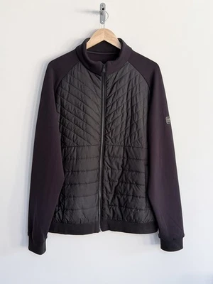 Barbour International “Nate” Hybrid Quilted Zip Through Jersey Jacket Black XL - Image 1 of 4