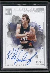 KIKI VANDEWEGHE 2018-19 Panini Impeccable Illustrious Ink Silver on Card Auto 25 - Picture 1 of 2