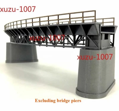 1:87 HO Scale Train Railway Scene Decorate Q4 R1 Curved Railway Bridge Model New - Image 1 of 4