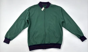 Giacca vintage Brooks Brothers uomo XL tennis bomber pesante full zip NUOVA - Foto 1 di 11