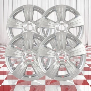 Set of 4 Front and Rear Chrome 5 Spoke 17" Wheel Skins for 2011-17 Jeep Patriot - Picture 1 of 4