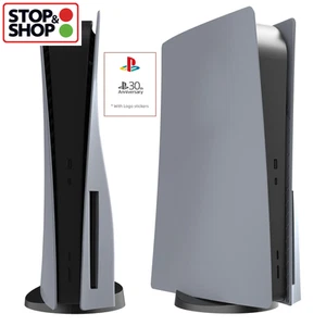 Gray 30th Anniversary PS5 Faceplate Cover w/ Logo for Fat Disc Console UK FAST - Picture 1 of 14
