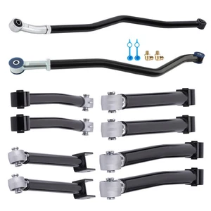 Complete Front & Rear Control arms + Track Bars for 2007-2018 Jeep Wrangler JK - Picture 1 of 18