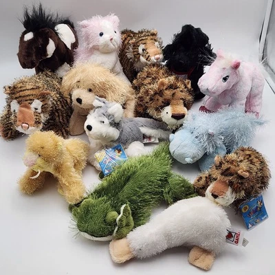 Ganz Webkinz Pluss Various Sizes Husky Leopard Frog Pony Hippo & More Lot of 14 - Image 1 of 4