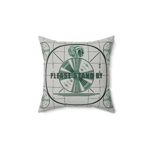 Fallout 'Please Stand By' Pillow, Gaming or Sleeping Cushion, Iconic Test - Picture 1 of 13