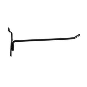 SSWBasics 8 pulgadas gancho de clavija negro para Slatwall - Paquete de 25 - Imagen 1 de 2