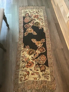 Pashmina. Very Long With Trim - Picture 1 of 8