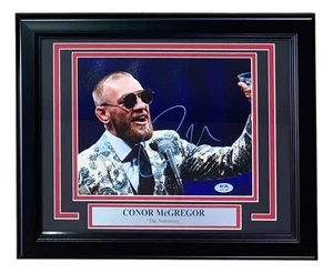 Conor McGregor Signed Framed 8x10 UFC Photo PSA/DNA Hologram - Picture 1 of 2