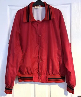 Action Jackets USA Vintage 1970’s Bomber Coat Jacket Windbreaker Large VGC! - Image 1 of 4