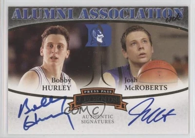 2007 Legends Alumni Association Dual Bobby Hurley Josh McRoberts Rookie Auto RC - Image 1 of 2