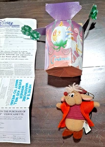 Adorno de Navidad Vintage Walt Disney Cenicienta Gus el Ratón 3" Peluche 1987  - Imagen 1 de 13
