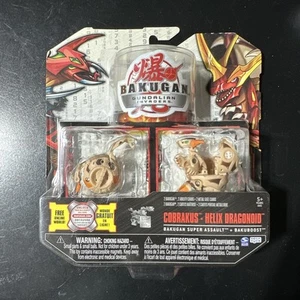 Bakugan Cobrakus Helix Dragonoid Double Set Sega Spin Neu Gundalian Top! - Bild 1 von 2