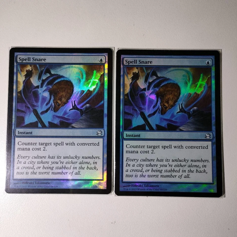 MTG Spell Fitting FOIL English Set of 2 Modern Legacy Instant Blue - Image 1 of 1