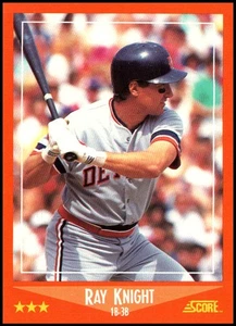 1988 Score Rookie & Traded #17T Ray Knight - FREE SHIPPING! - Picture 1 of 2