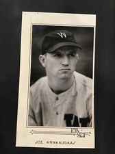 1937-1940 Joe Krakauskas Washington Senators Sporting News Mounted Press Photo