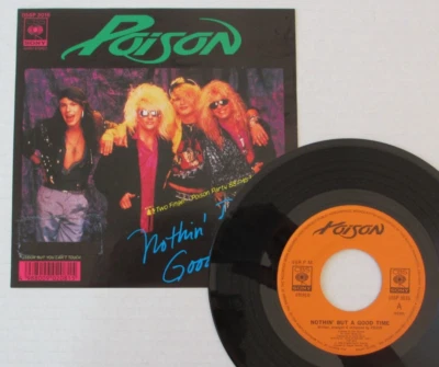POISON - NOTHIN' BUT A GOOD TIME 1988 JAPAN 7" VINYL RECORD SINGLE 05SP-3016 - Image 1 of 4