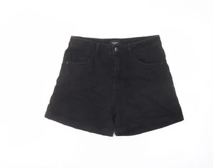 VERO MODA Womens Black Cotton Blend Hot Pants Size M L5 Reg - Picture 1 of 10