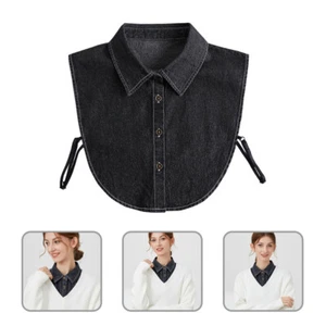 Lace Neck Ruff Half Shirts Fake Collar Faux Blouse Collar Faux Collar - Picture 1 of 12
