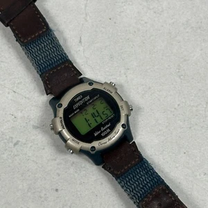 VTG Timex Expedition Watch 33mm Green Dial Indiglo Digital Outdoor New Battery - Picture 1 of 15
