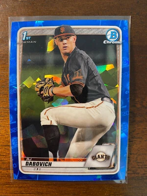 2020 Bowman Draft Sapphire RJ Dabovich #BD-148 1st San Francisco Giants - Image 1 of 2