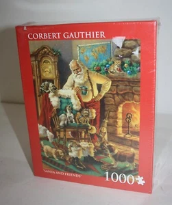 Rompecabezas 1000 piezas Corbert Gauthier Santa and Friends NUEVO 20X27 - Imagen 1 de 6