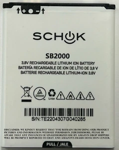 Shok Classic 2000mAh Replacement Battery SC3218T & SC3218B SB2000 2000mAh - Picture 1 of 2