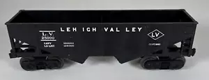 Lionel 25000 O Gauge Scale Lehigh Valley Black 2 Bay Hopper Car Vintage #3 - Picture 1 of 7