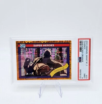 2023 Upper Deck Marvel What If Thanos #23 Dimensions Orange PSA 9 - Image 1 of 2