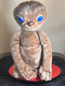 Vintage E.T. Bolsa de frijoles extraterrestre 14" peluche alienígena Showtime ET - Imagen 1 de 11