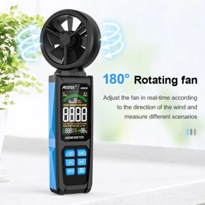 LCD Digital Anemometer Thermometer Handheld Wind Speed Meter Gauge Air Testers - Picture 1 of 12