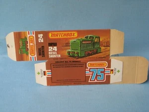 Lesney Matchbox Superfast Empty Box 24 Diesel Shunter Original Not a Repro train - Picture 1 of 1