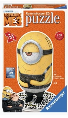 RAVENSBURGER PUZZLE 3D 54 PZ. - MINION - 11671 3 - Immagine 1 di 3
