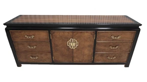 Century Furniture Chin Hua Burled Dresser With 2 Mirror By Raymond Sobota - Picture 1 of 18