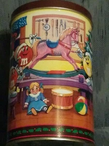 Collectible M&M Christmas Tin 1994 - Picture 1 of 4