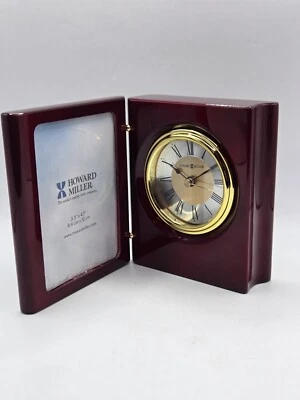 Reloj de cuarzo Howard Miller retrato de palisandro libro mesa/escritorio •645947 •Nuevo-sin caja Foto 1 de 4