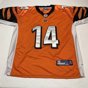 Cincinnati Bengals Andy Dalton #14 Orange Jersey Reebok Men’s 50 - Picture 1 of 10