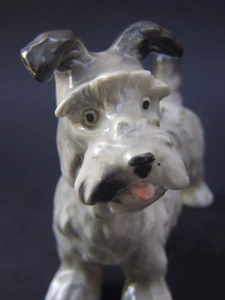 Vintage German Ceramic Mid Century  White Terrier Dog Stamped 5''H Collectables - Picture 1 of 10
