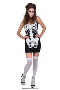 Skeleton Dress Women's Costume By Karnival - Picture 1 of 2