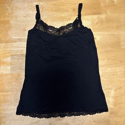 Camiseta sin mangas Babydoll negra vintage talla grande Whimsigoth Y2K encaje romántico coqueta Foto 1 de 4