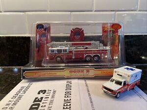 Code 3 Collectibles FDNY Ladder Company 27 + Customized FDNY Ambulance