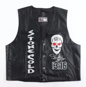 Stone Cold Steve Austin Signed WWF Skull Vest Beckett Authentic - Picture 1 of 4