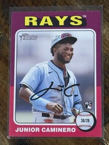 Junior Caminero 2024 Topps Heritage #267 Tampa Bay Rays RC - Picture 1 of 2